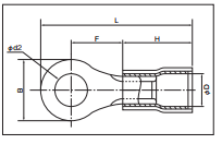 Đầu cos tròn bọc nhựa cách điện Nichifu dòng TMDV R Type - Image 3