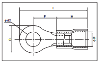 Đầu cos tròn bọc nhựa cách điện Nichifu dòng TMDV 5.5 R Type - Image 3