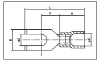 Đầu cos chĩa bọc nhựa Nichifu dòng TMEX Flange Type (Y-W Type) - Image 3