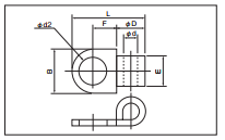 Đầu cos tròn dạng cờ trần Nichifu dòng FT (Flag Ring Terminals FT Type) - Image 3