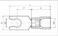 Đầu cos chĩa khóa TMEN Series (TMEN Locking Spade) - Image 2
