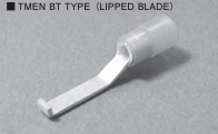 Đầu cos kim dẹt gập góc bọc nhựa mờ Nylon Nichifu (TMEN BT TYPE)