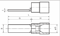 Đầu cos kim dẹt bọc nhựa Nichifu dòng TMEX (TMEX BT TYPE) - Image 2