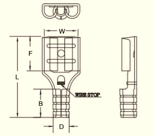 Đầu Cos Cắm Cái Cách Điện Toàn Phần Dòng FDN2 (16-14 A.W.G. / 1.5-2.5 mm²)