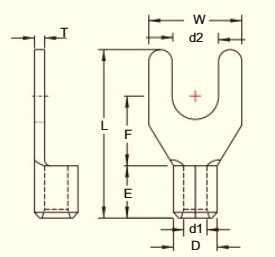 Đầu Cos Chĩa Trần SN5-5-FE (22-16 A.W.G. / 0.5-1.5 mm²)
