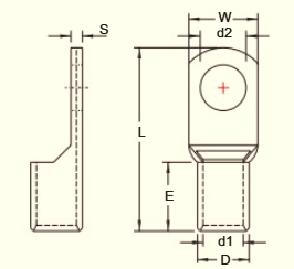 Đầu Cos Tròn Trần TL70 (2/0 MCM / 70 mm²)