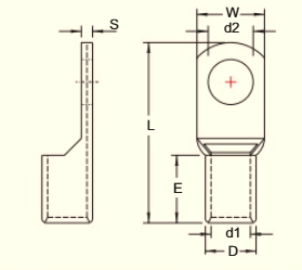Đầu Cos Tròn Trần TL500 (800/1000 MCM / 500 mm²)